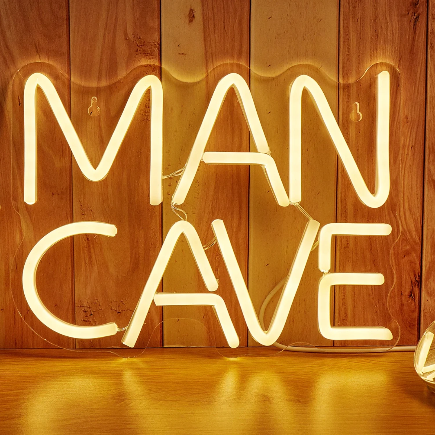 Chi-buy MANCAVE LED Neon Sign USB Powered Neon Signs Night Light 3D Wall Art & Game Room Bedroom Living Room Decor Lamp Signs