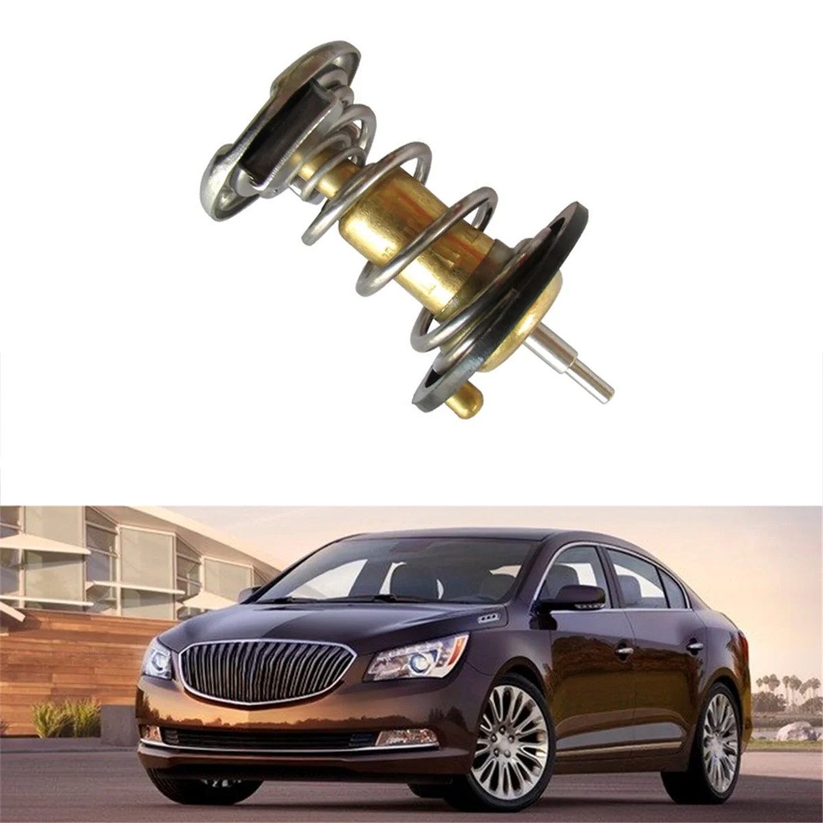 Termostat Pendingin Mesin untuk Chevrolet Heredia Equinox Impala Buick Lacrosse Cadillac SRX XTS 3.6L 12651113   15-81750—L49A