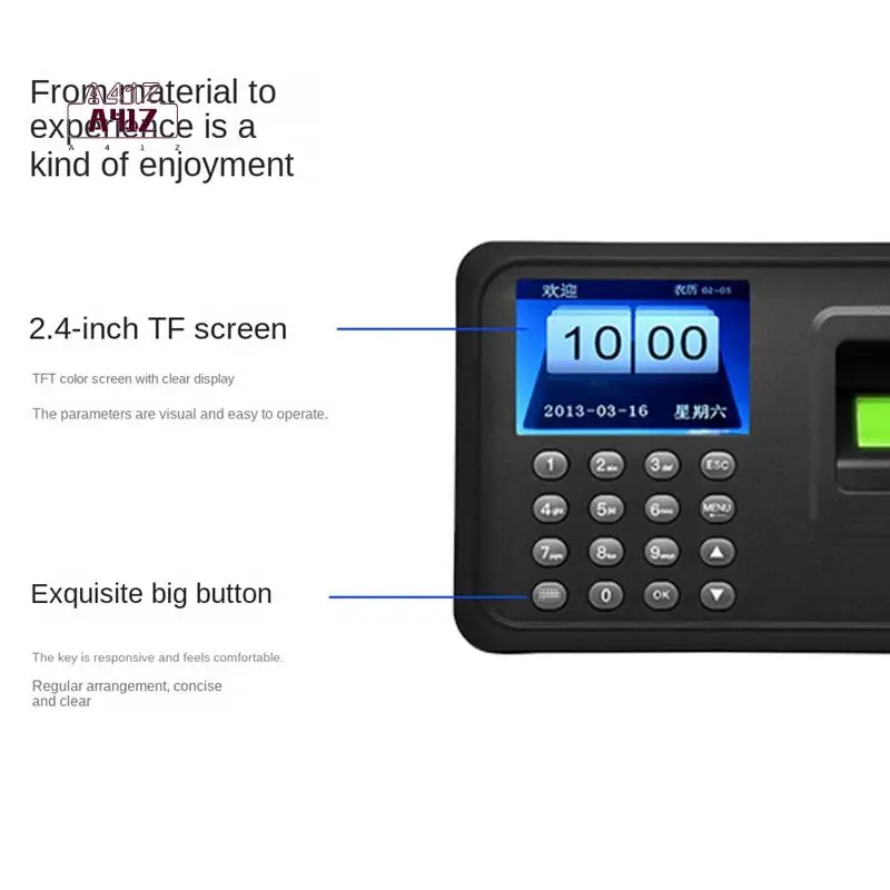 A41Z-آلة الحضور ببصمة الإصبع نظام الحضور البيومترية 1000 سعة بصمة دعم برنامج تشغيل USB تحميل الولايات المتحدة التوصيل