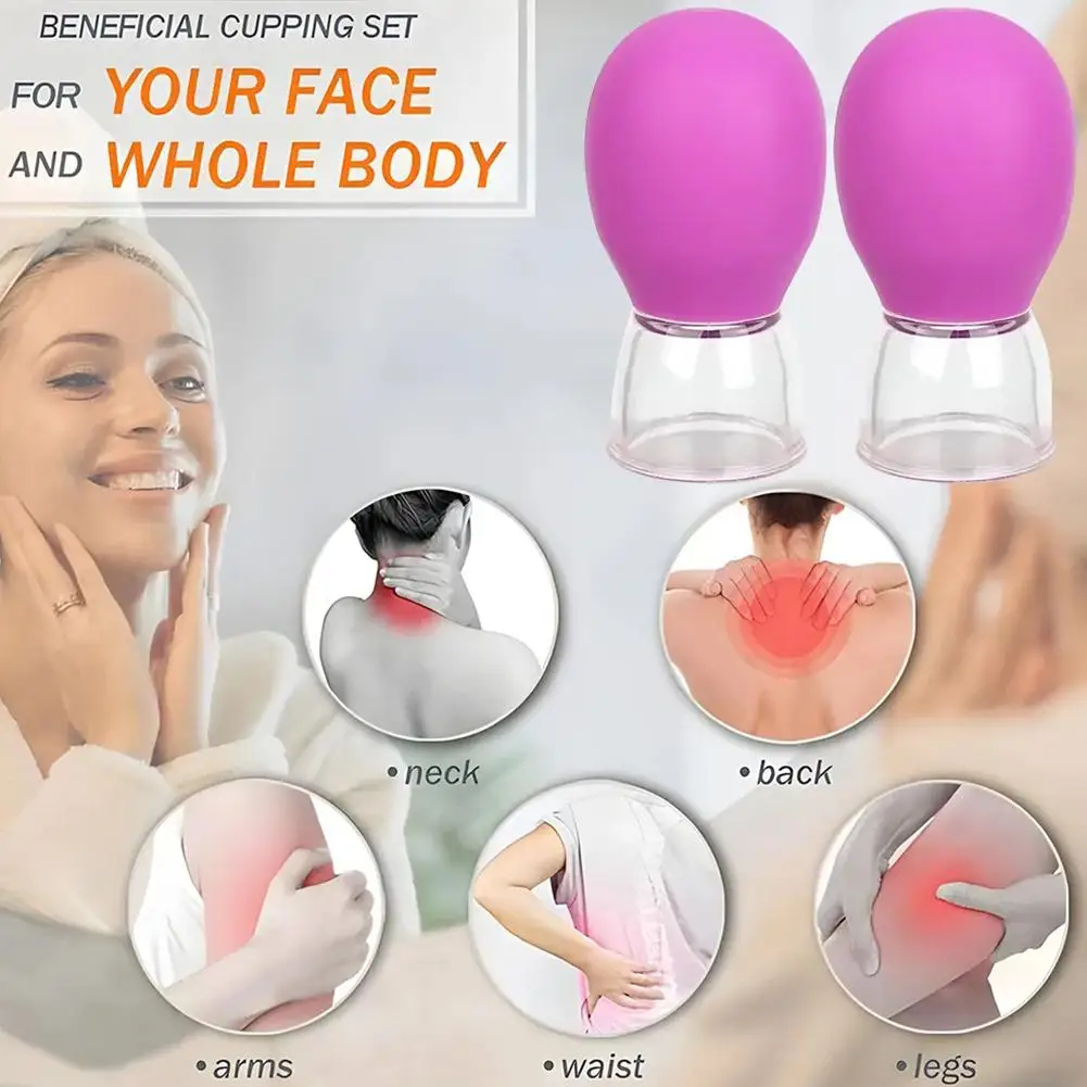 Silicone Cupping Massage Cup For Body Face Neck Eye Massager Mini Facial Meridian Cup Suction Cup Facial Cupping Device T7X9