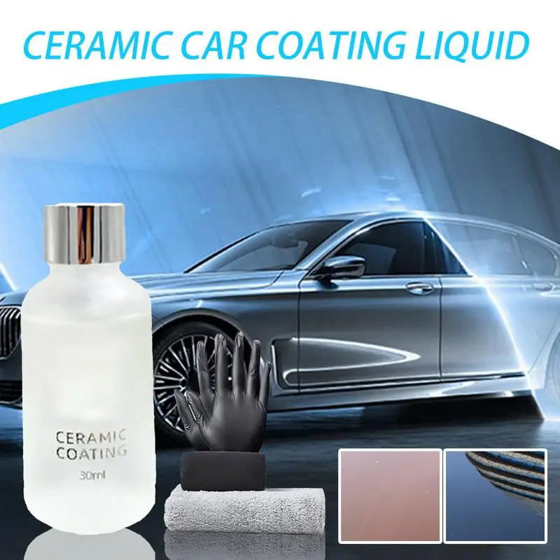 Limpiar la capa transparente para el coche, 30ml, revestimiento de cerámica extremadamente hidrofóbico para coche, pintura para el cuidado automotriz de larga duración