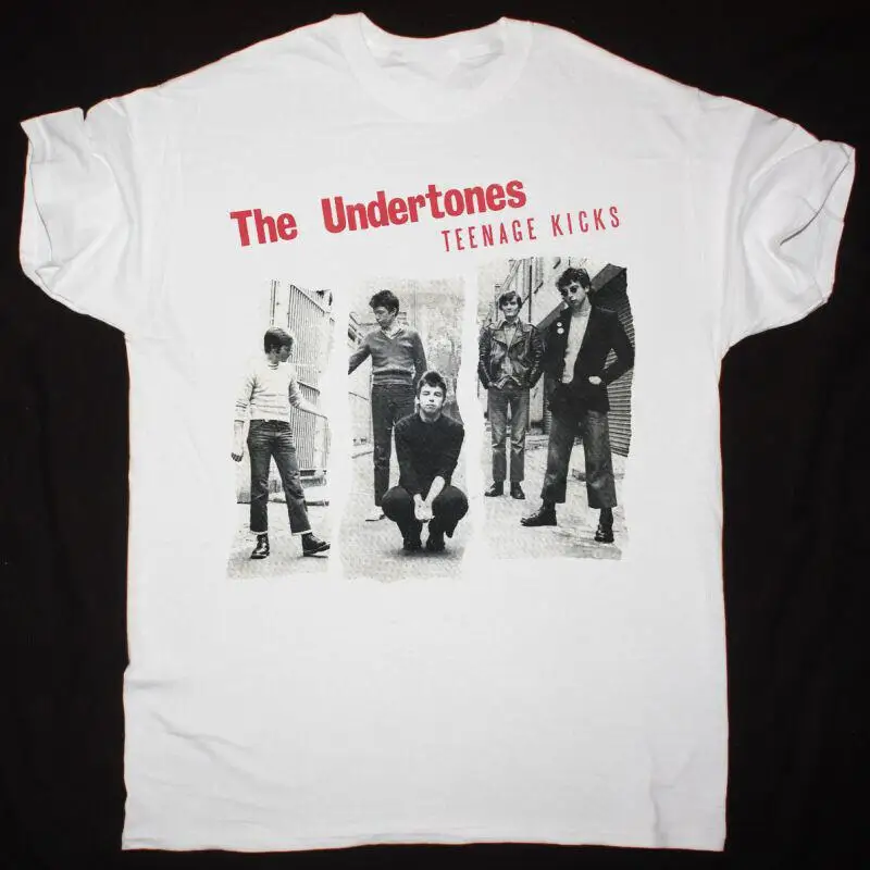 

Vtg Белая футболка The Undertones Band Teenage Kicks Cotton S 2345XL J424
