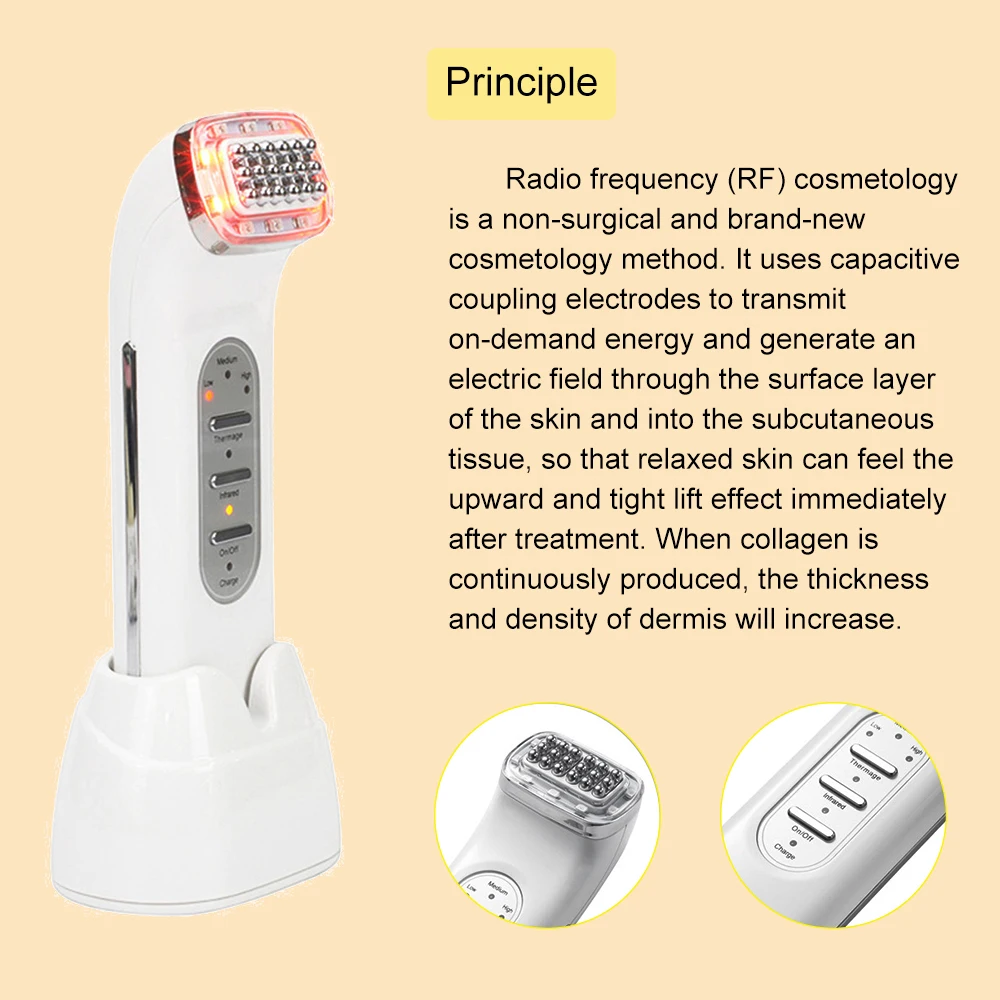 AOKO Facial Lifting Device Remove Wrinkles Skin Tightening Dot Matrix Skin Care Tools Face Shrink Pores