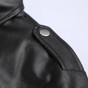 Men's PU leather jacket, slim fit jacket, fashion 8 Main Sales Men's Leather Blouse - №7