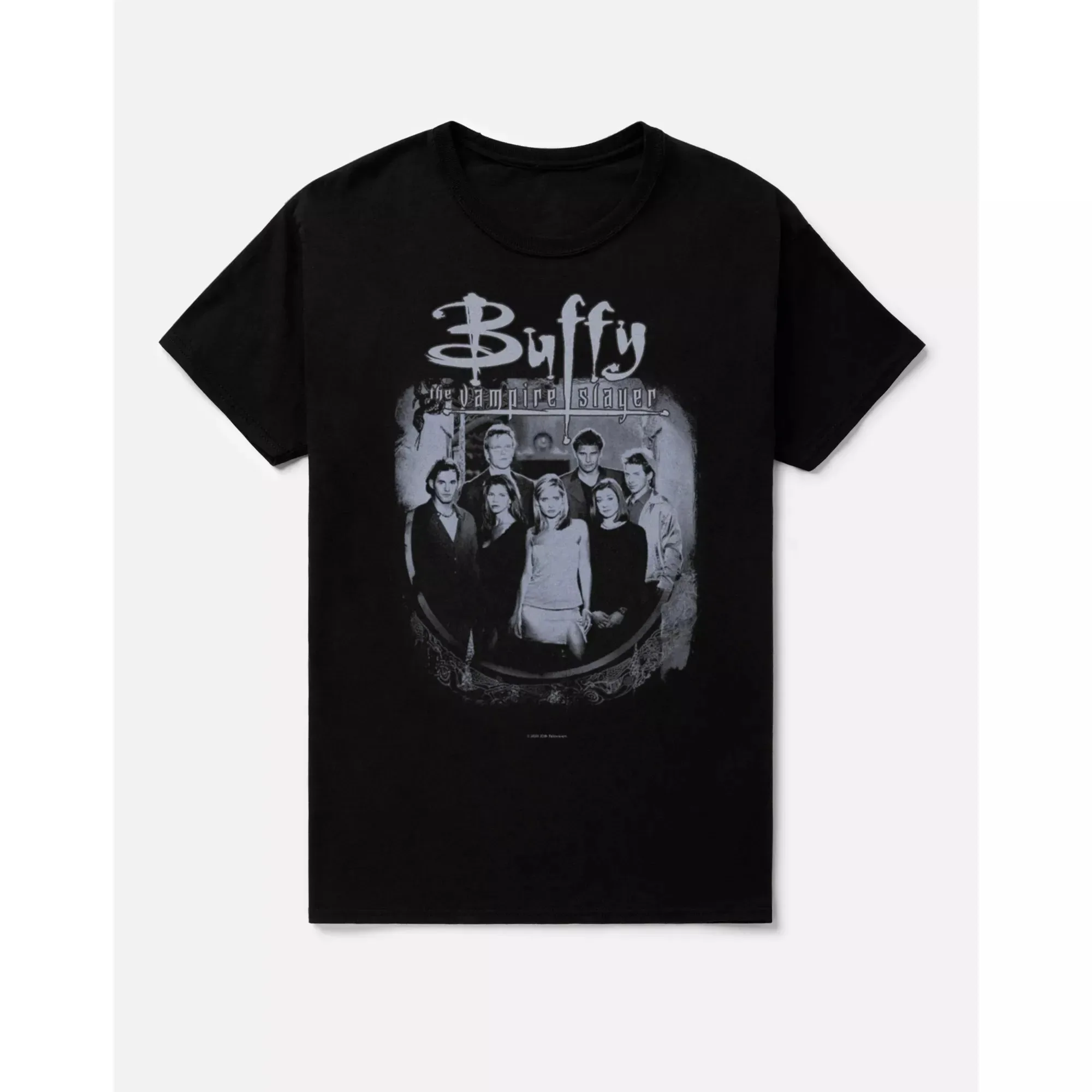 بافي مصاص الدماء القاتل الجرافيك تي شيرت مطبوع فيلم الرعب تي شيرت الرجال النساء تي شيرت عادية طاقم الرقبة القطن المتضخم المحملة