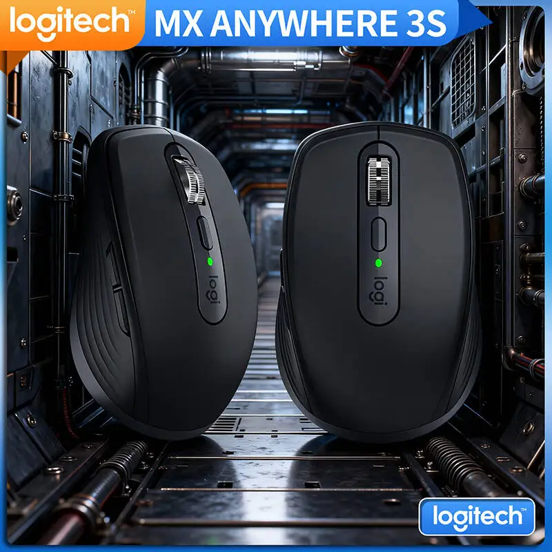

Компактная мышь Logitech MX Anywhere 3S, эргономичный дизайн, перезаряжаемая, с быстрым прокруткой для портативных ПК Mac