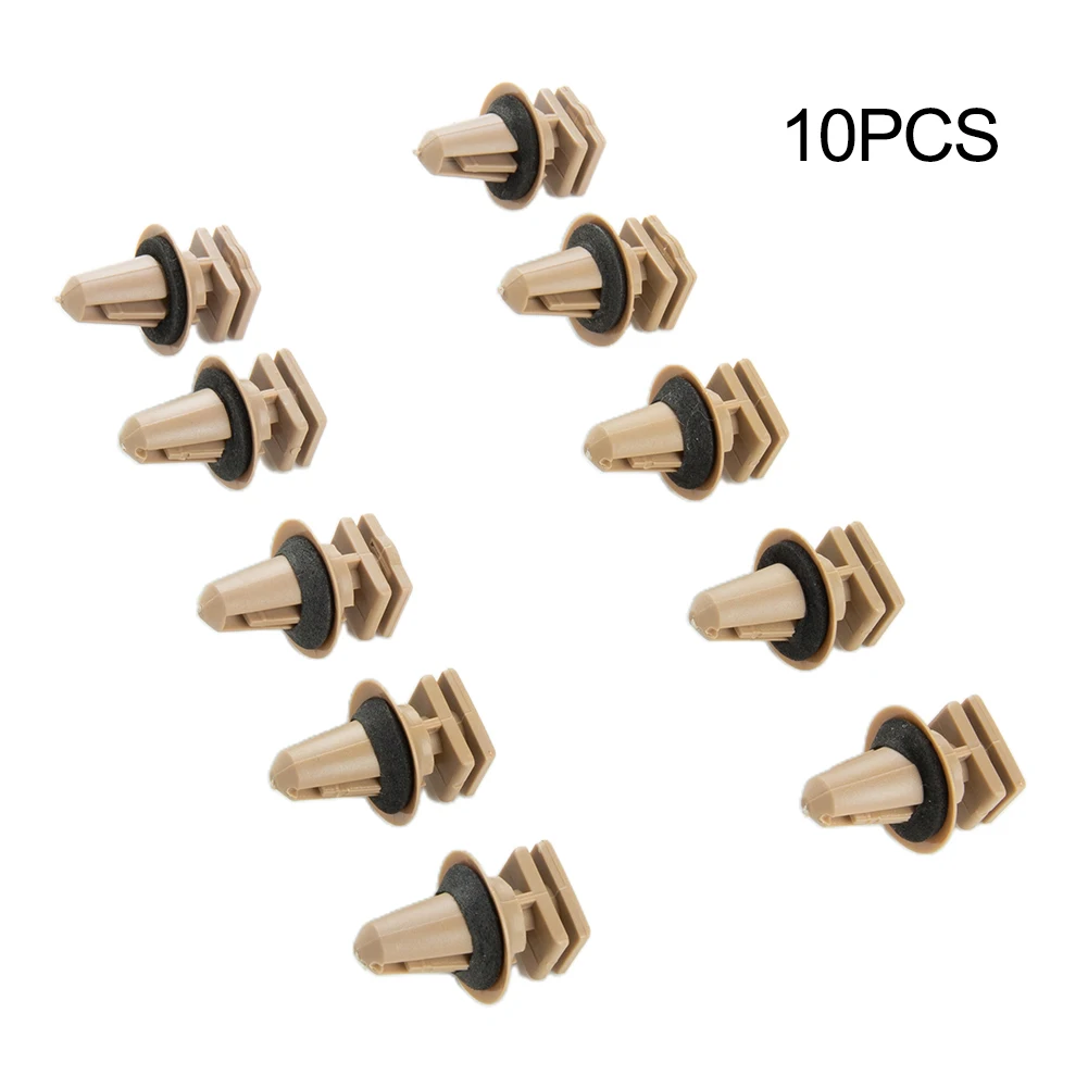 For BMW Trims On Sill & Door Entrance Plastic Nylon Clips Set Of 10 Fit Into 10mm Hole Accessories Interior Clips Equippments