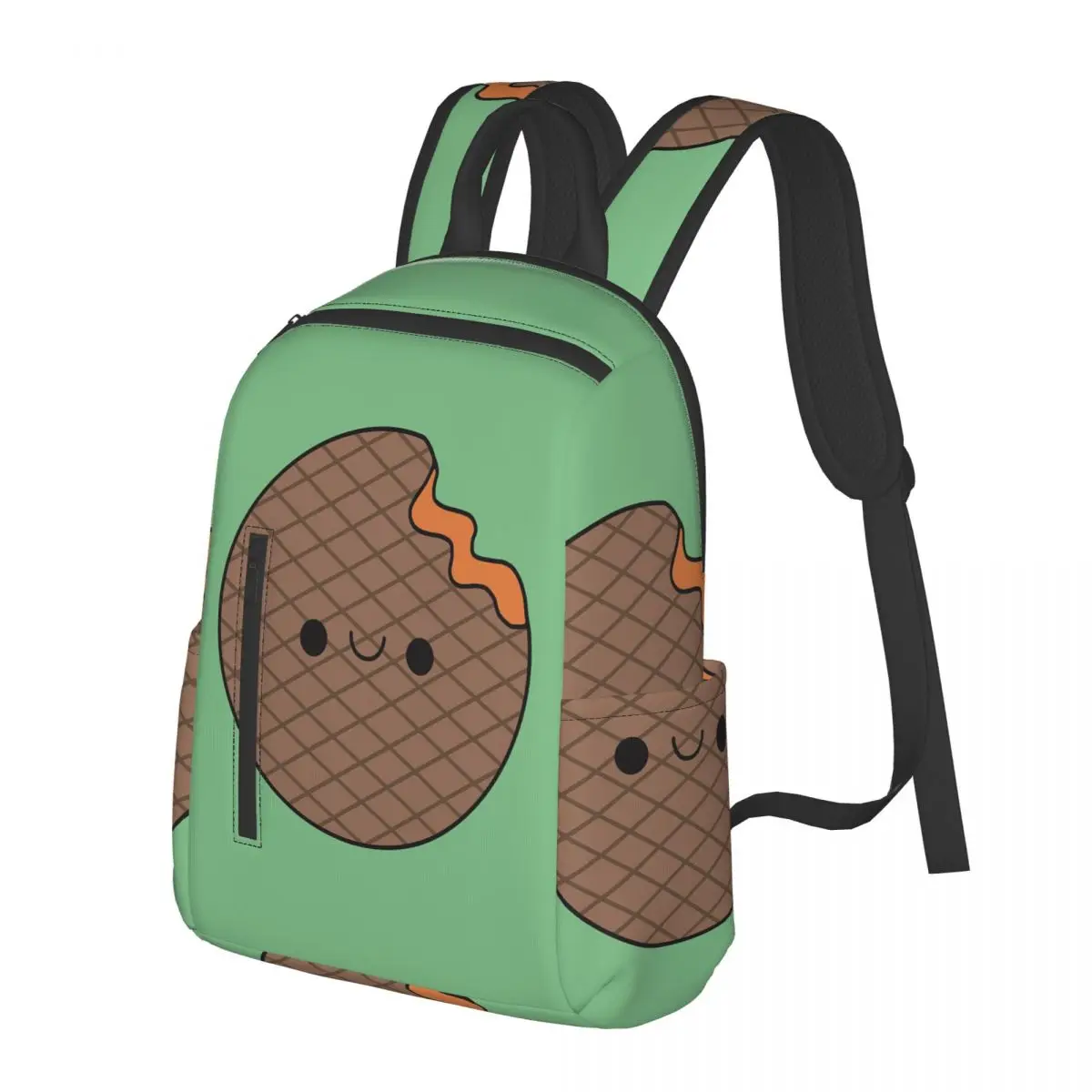 

Dutch Stroopwafel Student Backpack School Bag Hiking Travel Daypack for Men Women Bookbag Shoulder Bags