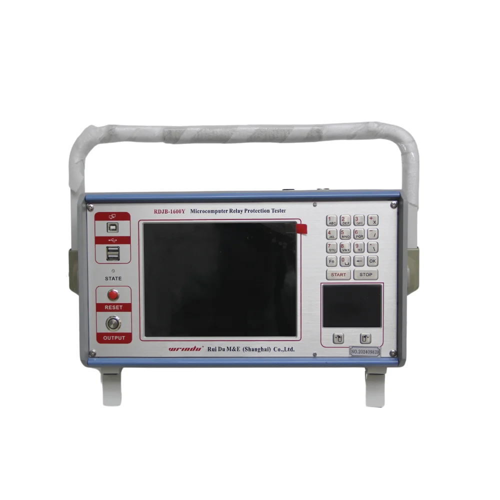 Wrindu RDJB-1600Y Kit de Test d'injecteur de courant secondaire testeur de Protection de relais triphasé Portable ensemble de Test de Protection de relais