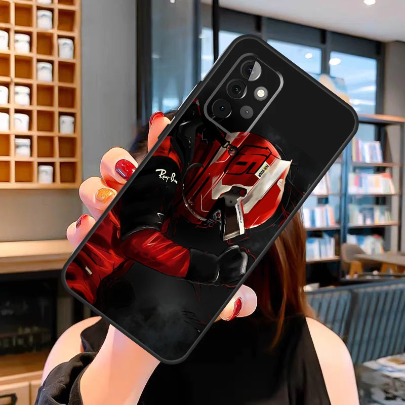 تشارلز لوكلير 16 F1 2022 حافظة لهاتف سامسونج جالاكسي A14 A34 A54 A52 A32 A42 A22 A12 A51 A71 A13 A33 A53 A52S