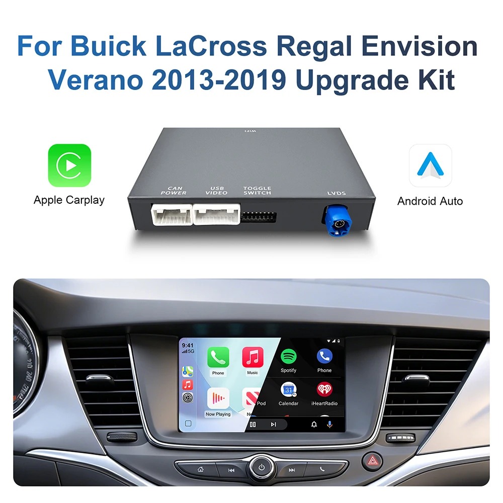 Wireless CarPlay for Buick LaCross Regal Envision Verano 2014-2019 8 inch screen CarPlay Interface OEM Upgrade kit