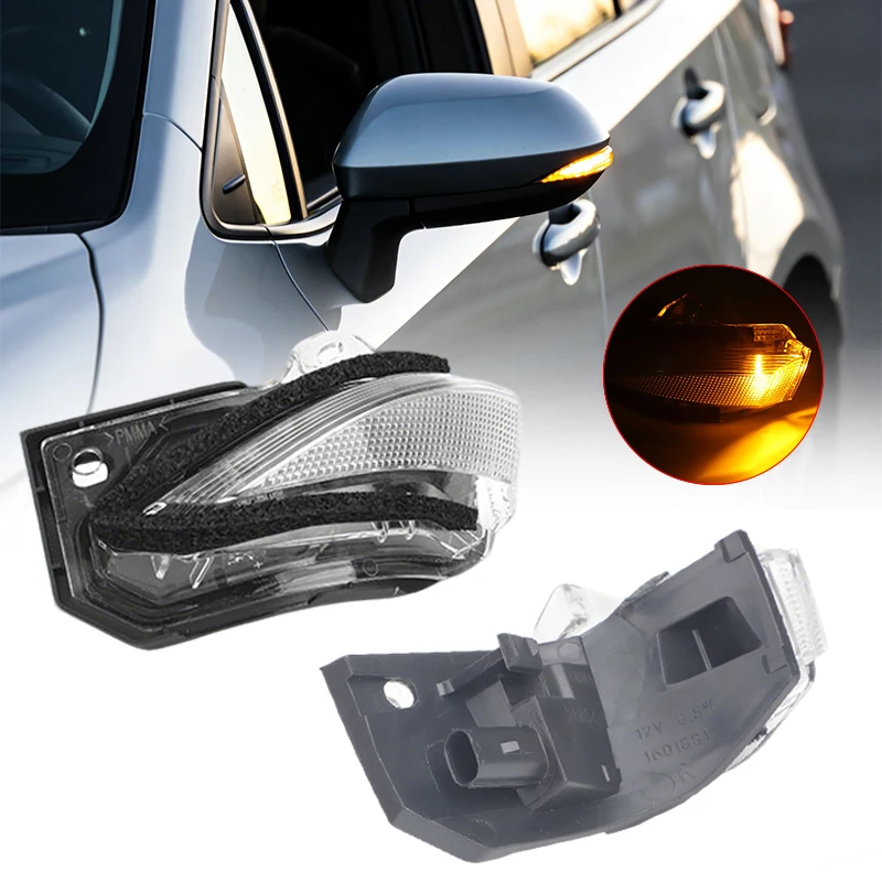 

Car LED Side Mirror Light Door Wing Rearview Turn Signal Repeater Indicator For Toyota Corolla 2019-2022 81740-02050 81730-02160
