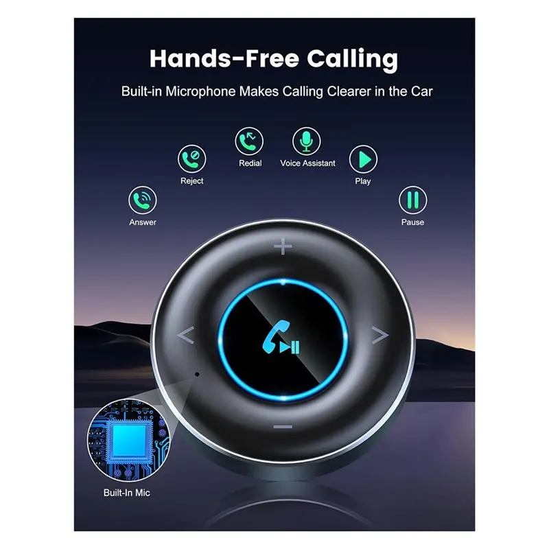 Bluetooth 5.3 Receiver 3.5Mm AUX Audio USB Bluetooth Adapter For Home Stereo Wired Headphones