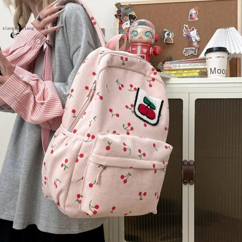 Korean Instagram Retro Versatile Women's Backpack Spring Student Sweet and Cute Large Capacity Backpack