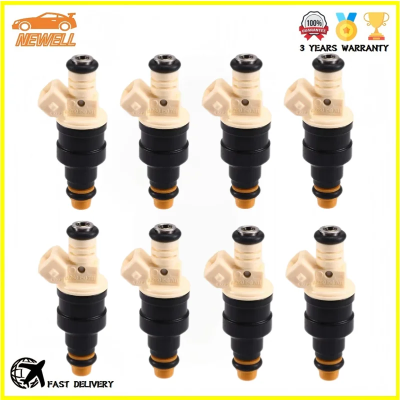 

8pcs 0280150701 13641310641 037906031B Fuel injector For Porsche 928 1985 86 S Coupe 2-Door 5.0L V8 Engine Nozzle