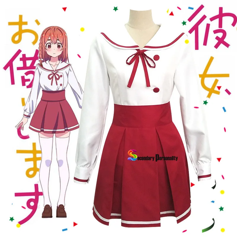 2021 New Anime Sakurasawa Sumi Cosplay Dress Long Sleeve Rent A Girlfriend Costume for Women Girls