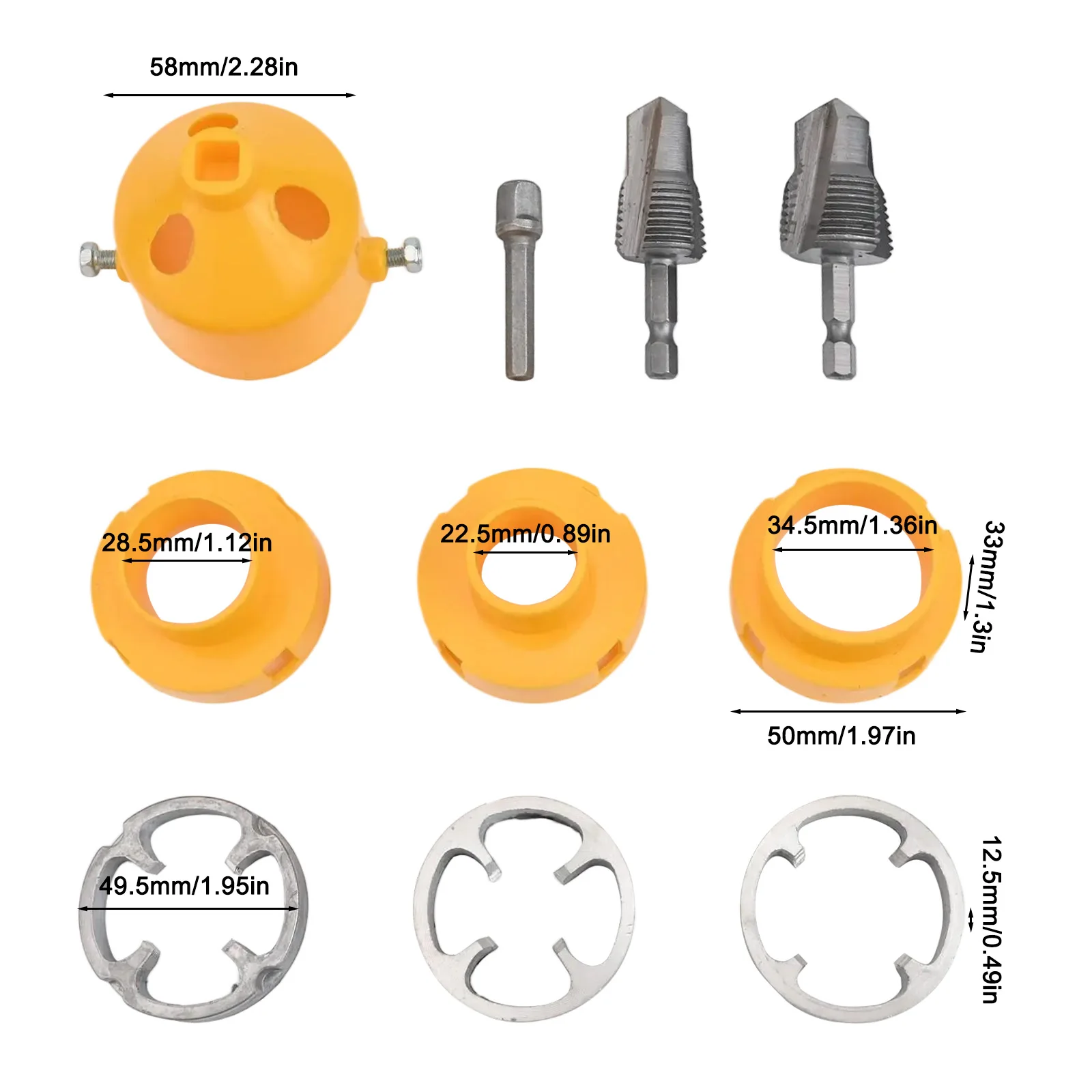 

Home Improvement 4-Point 6-Point Tool Compatible With PVC Pipes Dual Functionality 20MM 1 2 Inch Drill Compatibility