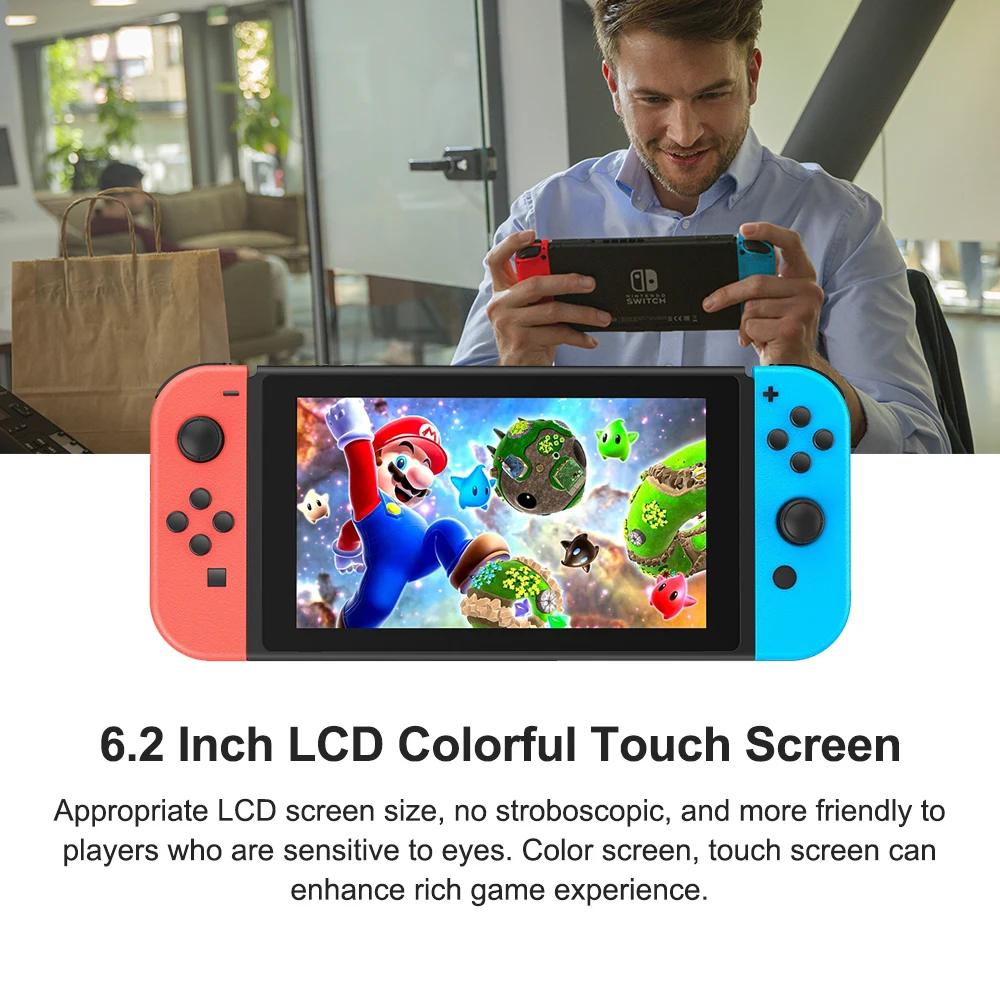 Nintendo switch video game console versão neon mario kart 8 digital neon esportes animal cruzamento edição limitada disponível 6.2 Polegada tela lcd 4.5 a 9 horas de vida útil da bateria Três modos em um