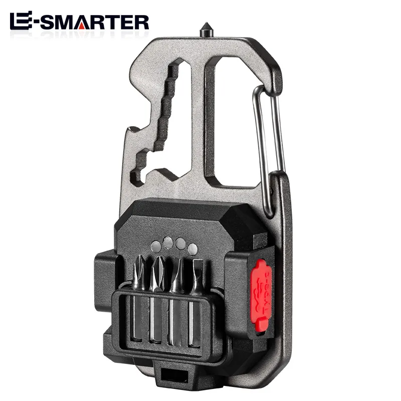 COB Keychain Work Light Portable EDC Flashlight High Lumens Camping Hiking Running Emergency Lighting Lamp With Screwdriver