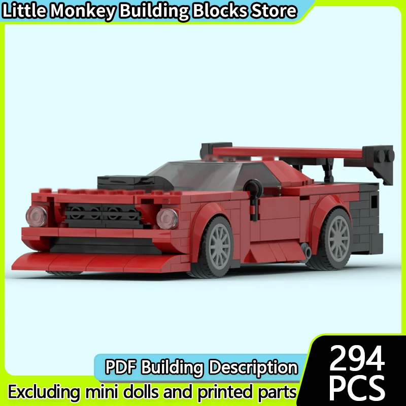 

Модель скоростного гоночного автомобиля MOC, строительные кирпичи, модифицированный спортивный автомобиль Mustang, модульная технология, детские праздничные подарки, сборные игрушки