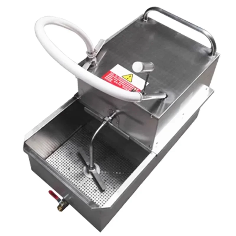 Electric Edible Oil Filter Commercial Cooking Oil Filter Machine Stainless Steel Fried Food Oil Strainer Filtering Machine