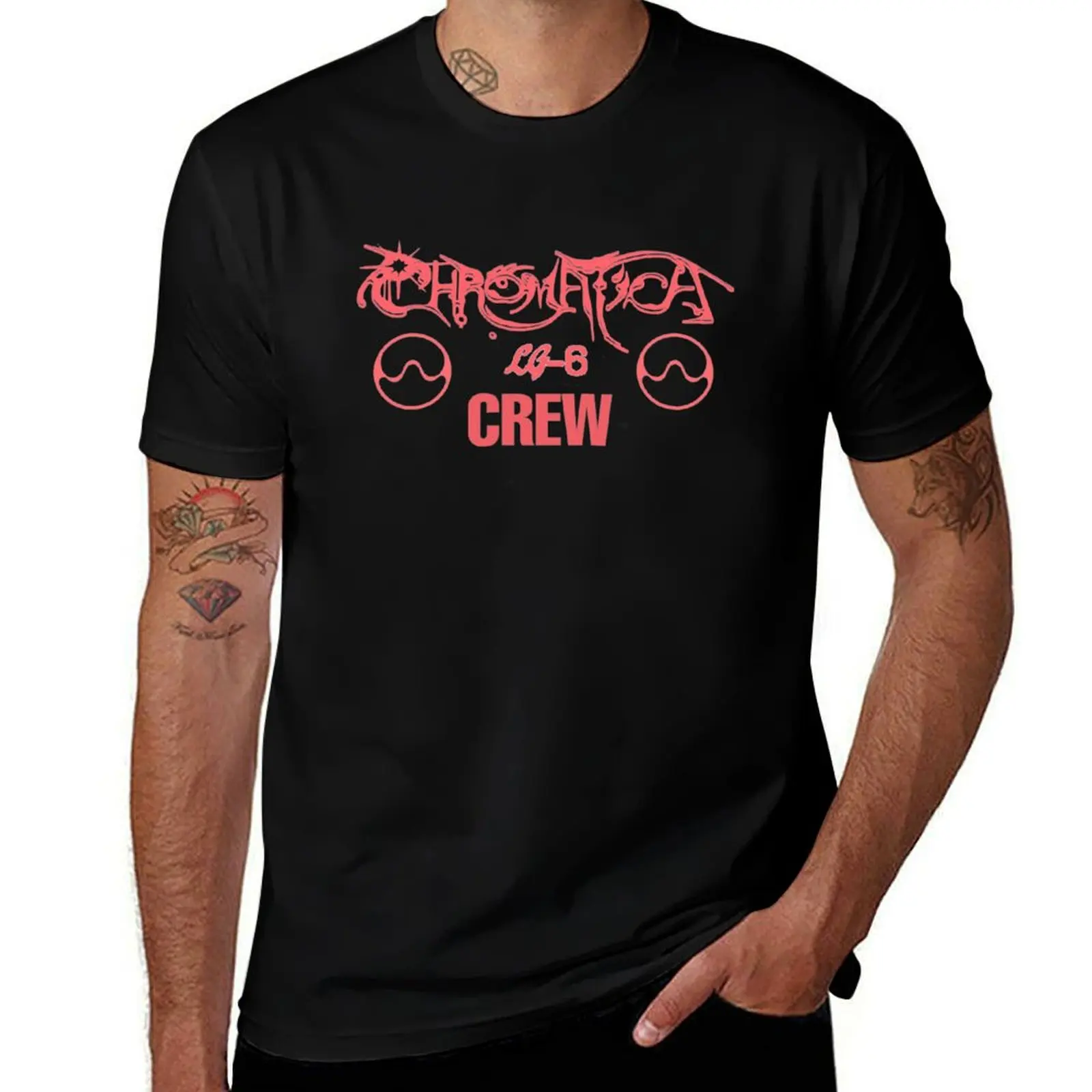 Chromatica Crew and Sine Wave T-Shirt t shirt men 100% cotton luxury brand T-Shirt