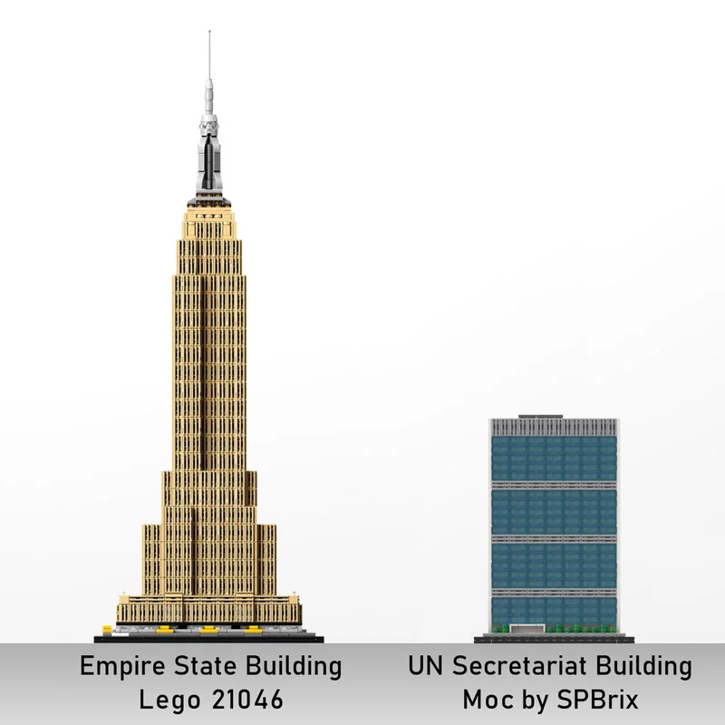 MOC Creative Building Block Set - Replica Skyscraper Kit 1:800 Scale - Educational Construction Toy - Ideal Gift for Architectur