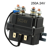 Winch Solenoid Relay Contactor 24V 250A Winch Relay For 9000lbs ATV UTV Boat Winch Replacement Waterproof Winch Solenoid Switch