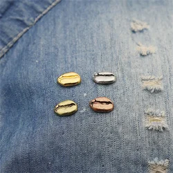 4 Color Metal Coffee Bean Brooches Vintage Coffee Bea Pins Backpack Lapel Pin Badge Punk Coffee Aficionados Jewelry Barista Gift