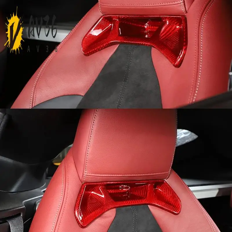 

AV36-Car Seat Backrest Cover Trim Stickers For Toyota Supra GR A90 A91 MK5 2019-2022