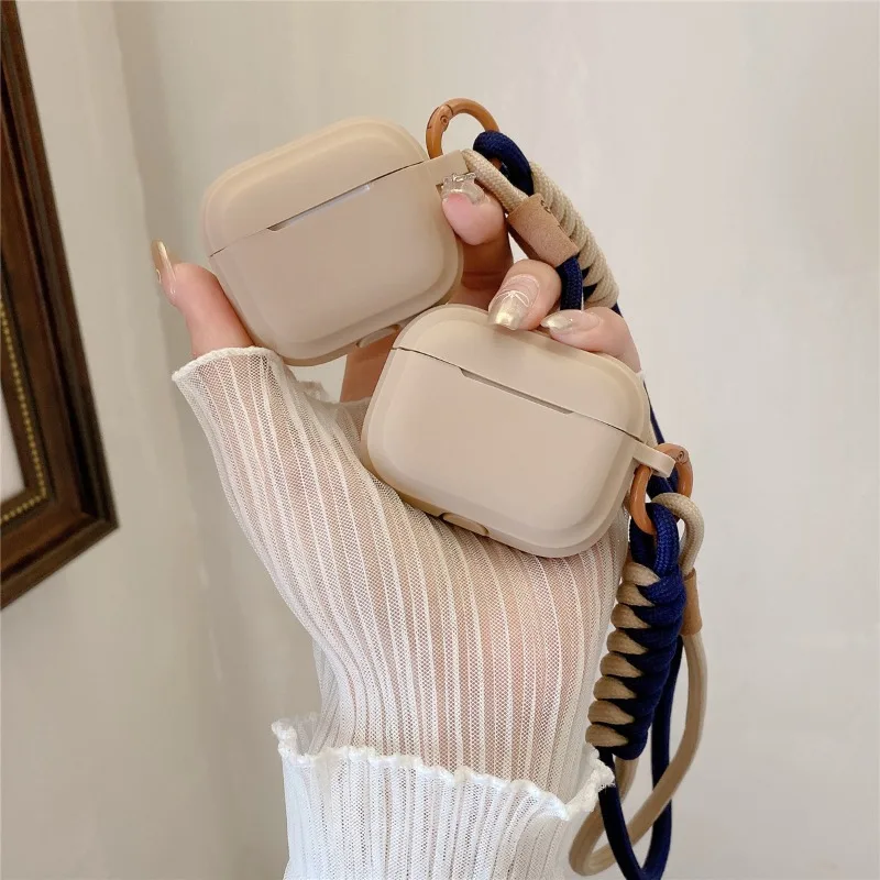 حافظة من السيليكون لأجهزة AirPods 4 3 2 1 حافظة واقية لسماعات الأذن اللاسلكية أغطية لسماعات Apple AirPods Pro2 مع قلادة 2025 #4