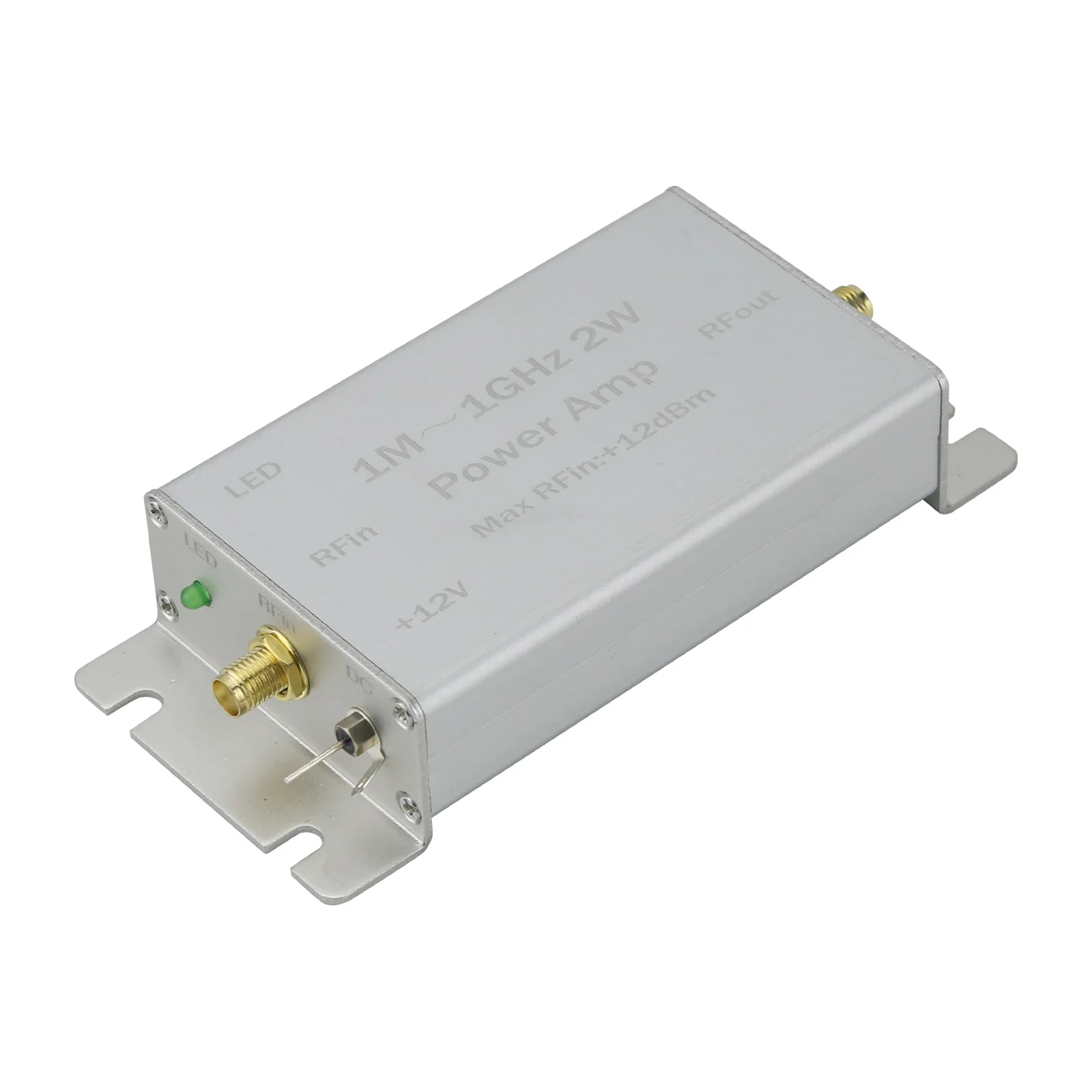 

1M-1GHz 2W 37db RF Power Amp 1M-1000MHz Broadband RF Amplifier for HF FM VHF UHF Transmitters