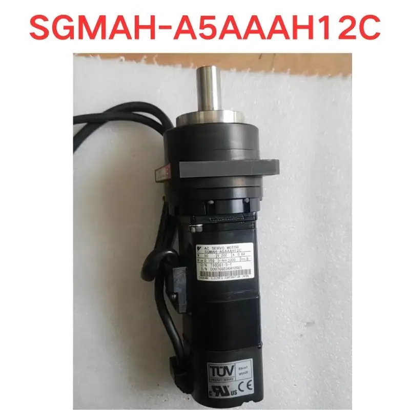 Used 95% New SGMAH-A5AAAH12C Servo brake motor with HD reducer Functional test OK