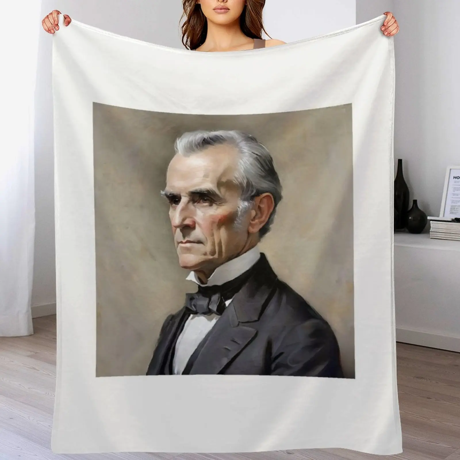 

Portrait Of James K. Polk- U.S. Presidents Series Throw Blanket Softest christmas decoration Cute Luxury Blankets