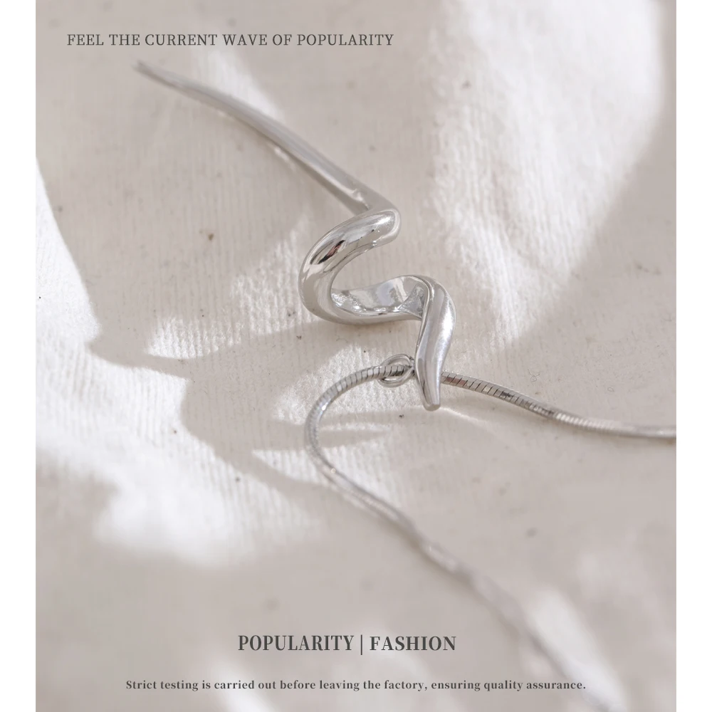 NiNice Necklaces for Women Stainless Steel Weatherproof Jewellery Tarnish Free Geometric Personality Pendant Fashion Wholesale