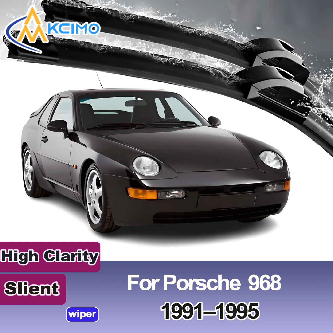 

KCIMO 2PCS New Wiper Blades for Porsche Porsche 968 1991-1995 Front Windshield Auto Wipers Blade Accessories 1995 1994 1993 1992