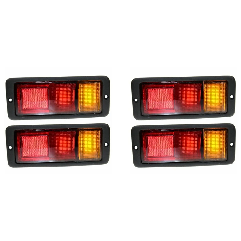 

4Pcs Rear Tail Light Bumper Daytime Running Driving Lamps For Mitsubishi Shogun Pajero 1992-1999