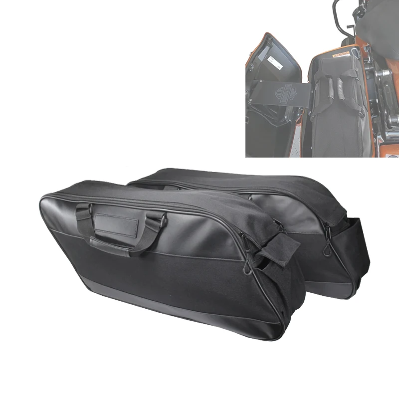 

Motorcycle Luggage Rack Liner Saddlebag For Harley Touring Road King Electra Street Glide Ultra Tour 93-23 Motorcycle Saddle Bag