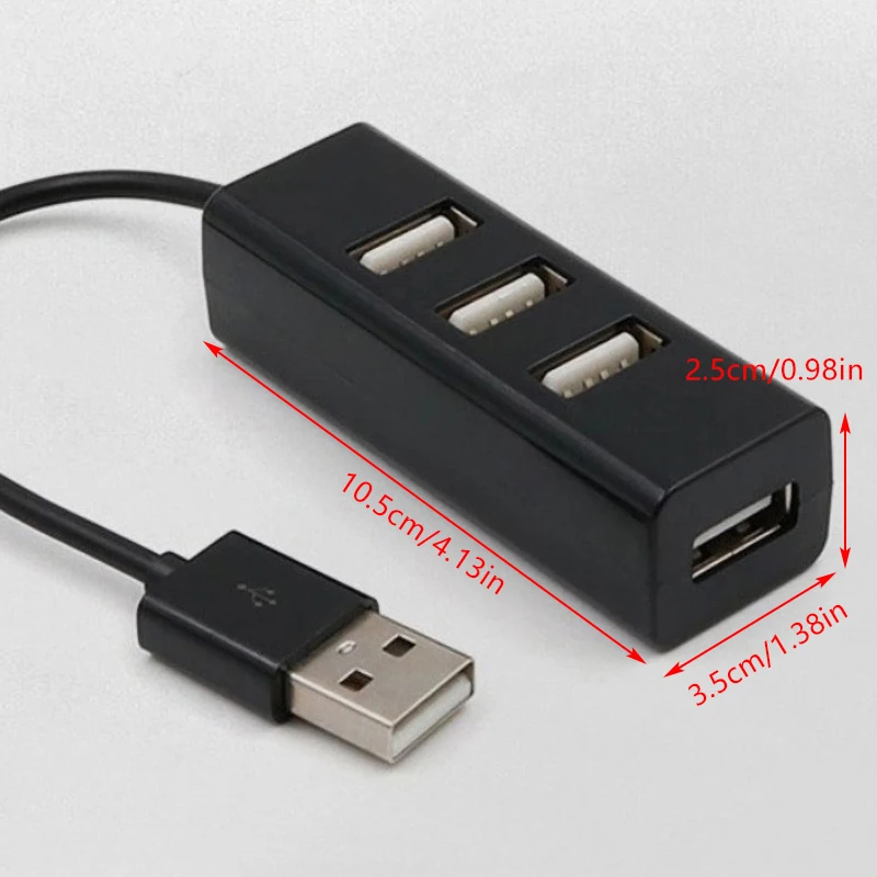 1PCS USB Hub USB Separatoren High Speed 4-port USB Expander Power Hub Adapter PC Laptop Zubehör