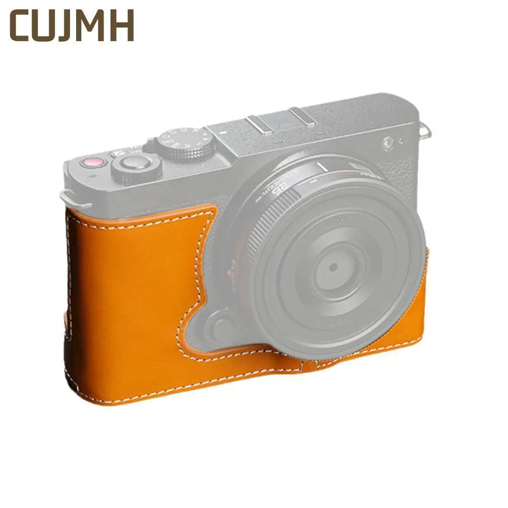 Camera Dock Leather Case With Titanium Alloy Comprehensive Protection Avoid Wear And Dust Quick Release Screw Lock