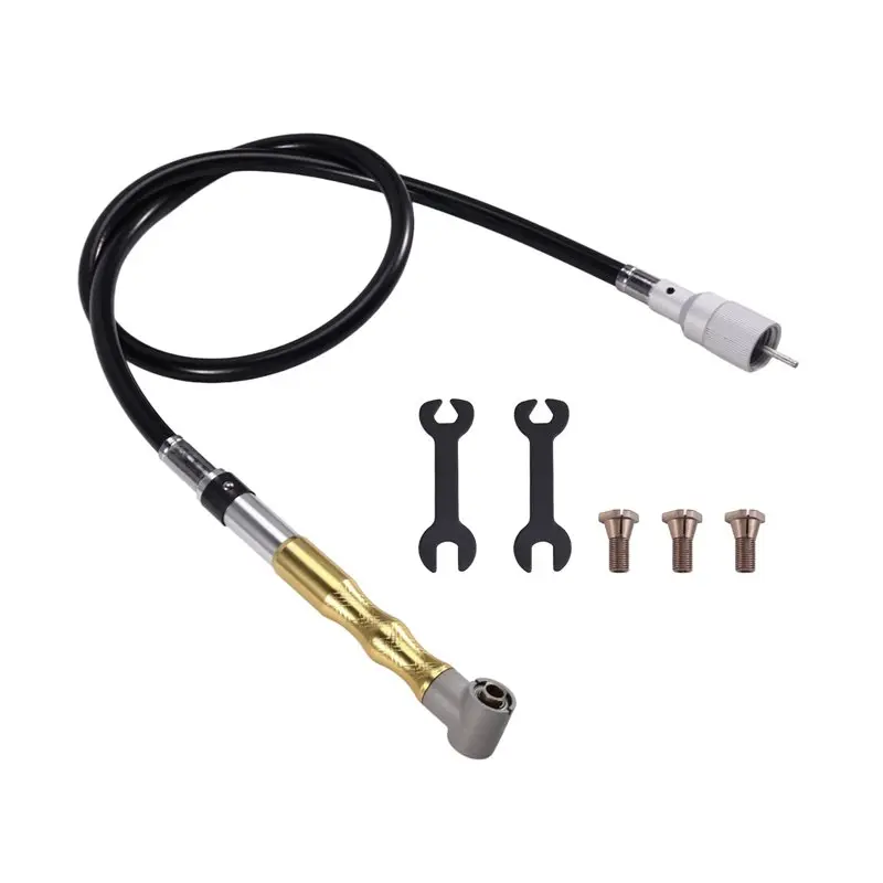 Mini Air Grinder 90 Degree Pneumatic Tool Set Polishing Grinding Electric Replacement Transfer Head