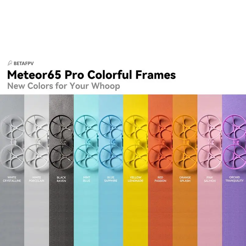 BETAFPV Meteor65 Meteor 65 Pro Brushless BWhoop Frame KIT Plastic 3.2g 65mm / Meteor75 Micro Frame FPV Racing RC Drone Frames