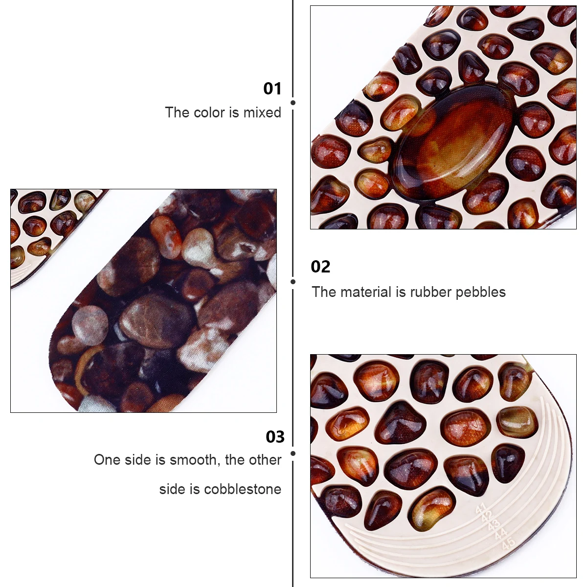 

1 Pair Foot Massaging Insoles Pain Relief Reflexology Support For Men Women Shoes Foot Cushion Massager Insole Arch Comfortable