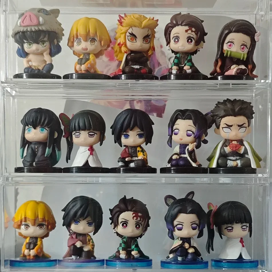 Q-Version Demon Slayer Figuren Großhandel Mini-Figuren 5er 10er 15er Sets Kimetsu No Yaiba Kleine PVC-Puppen Desktop-Dekoration