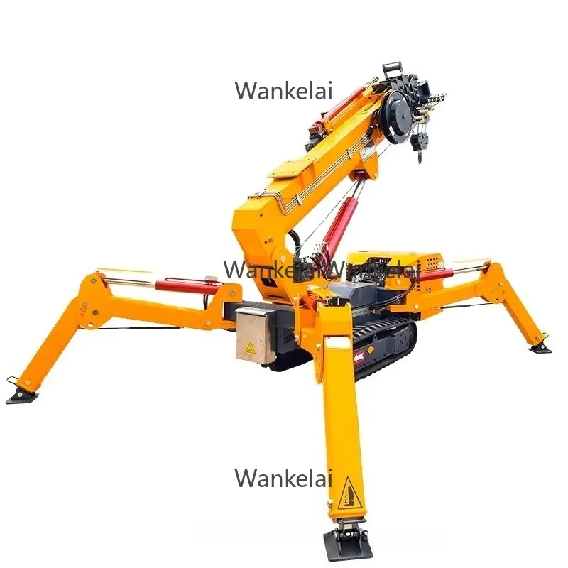 2t 3t 5t 8t 12t 14t Spider Lifting Crane Track Crawler Hydraulic 360 Turntable Crane