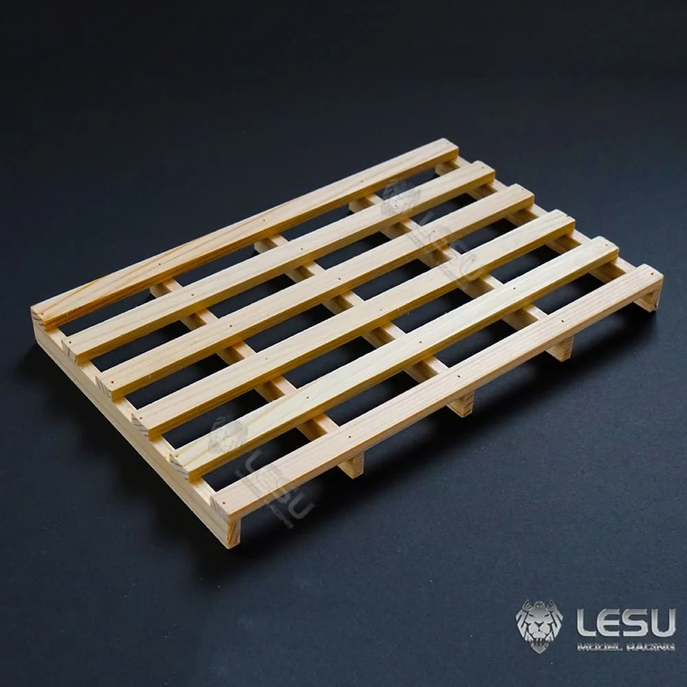 1 PCS 1/14th Toy Model Forklift Freight Wooden Pallet For Tamiya 1/14 RC Tractor Truck 770s FH16 Arocs TGX LESU Forklift Parts