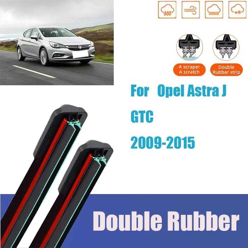 

Car Wiper For Opel Astra J GTC 2009-2015 Front Wiper Blades Brushes Cutter Auto Accessories Car Windshield Windscreen Mute