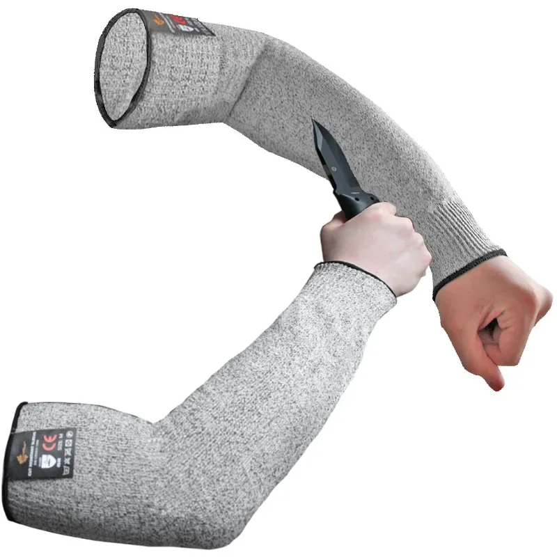 1Pc Level 5 HPPE Cut Resistant Anti-Puncture Work Protection Arm Sleeve Cover Cut-resistant Arm Sleeve ED-shipping