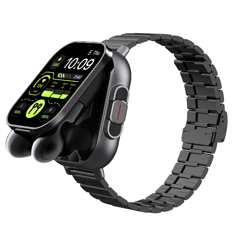 TWS 2-in-1 smartwatch-oortelefoon Sport Smart Watch Draadloos Bluetooth Bellen Gezondheidsmonitor Fitness Record-horloges met headset - afbeelding 2