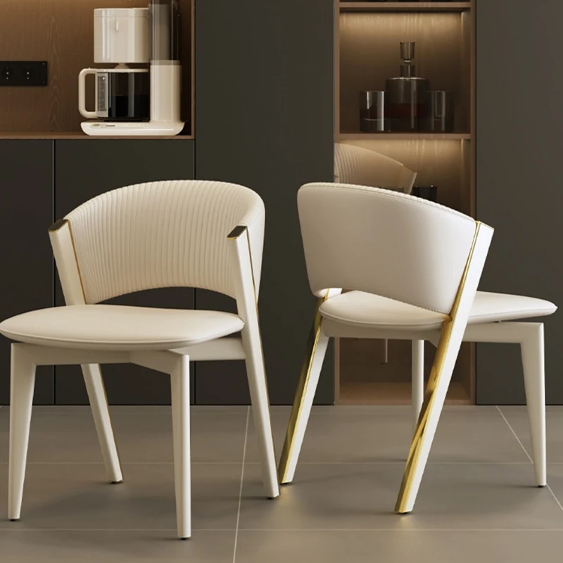 

Italian Minimalist Dining Chair Modern Luxury Vintage Trendy Dining Chairs Party White Sillas Para Sala De Estar Home Furniture